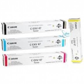 Canon C-EXV 47C Mavi Orjinal Sarı Toner Spot