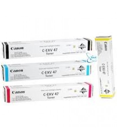 Canon C-EXV 47C Mavi Orjinal Sarı Toner Spot