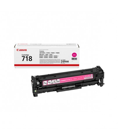 Canon CRG-718M Kırmızı Spot Orjinal Toner