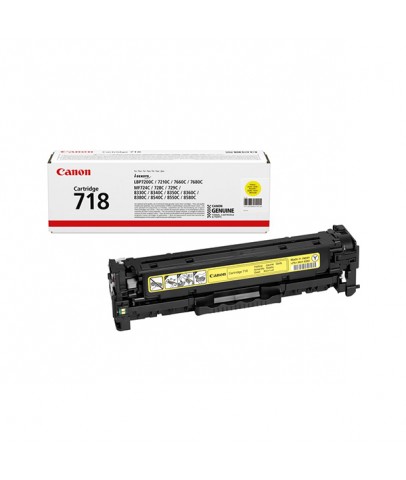 Canon CRG-718Y Sarı Spot Orjinal Toner