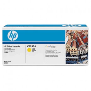 hp CE742AY Sarı Orjinal Toner Spot