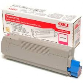 Oki c5600m Kırmızı Orjinal Toner