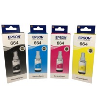 Epson T664 4 Renk Orjinal Mürekkep Kartuş Seti